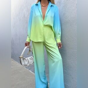Stylish Gradient Pantsuit